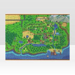 Stardew Valley Map Jigsaw Puzzle Wooden