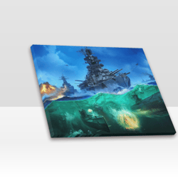 world of warships frame canvas print