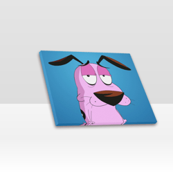 courage the cowardly dog frame canvas print