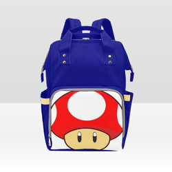super mario mushroom diaper bag backpack