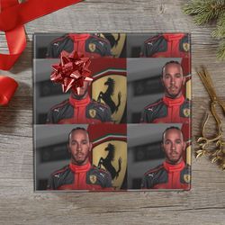 lewis hamilton gift wrapping paper