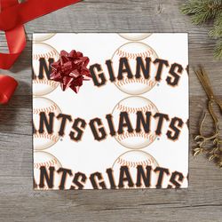 san francisco giants gift wrapping paper