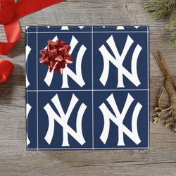new york yankees gift wrapping paper