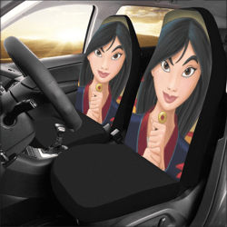 Mulan Car Seat Covers Set of 2 Universal Size