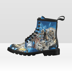 iron maiden vegan leather boots
