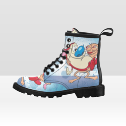 ren and stimpy vegan leather boots
