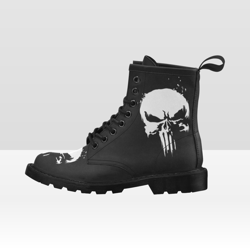 punisher vegan leather boots