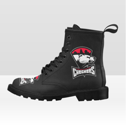 Charlotte Checkers Vegan Leather Boots