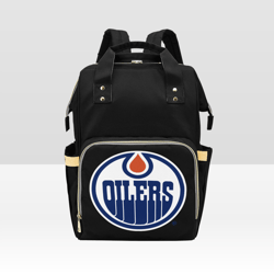 Edmonton Oilers Diaper Bag Backpack