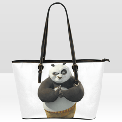 Kung Fu Panda Leather Tote Bag