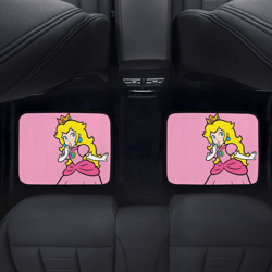 Princess Peach Back Car Floor Mats Set of 2