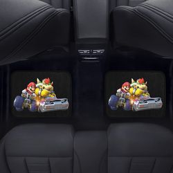 Mario Kart Back Car Floor Mats Set of 2