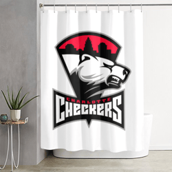 Charlotte Checkers Shower Curtain
