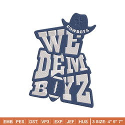Dallas Cowboys We Them Boys embroidery design, Dallas Cowboys embroidery, NFL embroidery, logo sport embroidery.
