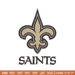 New Orleans Saints embroidery design, New Orleans Saints embroidery, NFL embroidery, sport embroidery, embroidery design