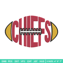 Ball Kansas City Chiefs embroidery design, Kansas City Chiefs embroidery, NFL embroidery, logo sport embroidery.