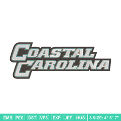 Coastal Carolina logo embroidery design, NCAA embroidery, Embroidery design,Logo sport embroidery,Sport embroidery