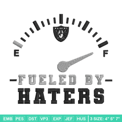 Fueled By Haters Las Vegas Raiders embroidery design, Las Vegas Raiders embroidery, NFL embroidery, sport embroidery.