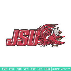 Jacksonville State logo embroidery design, NCAA embroidery, Sport embroidery,Logo sport embroidery,Embroidery design.