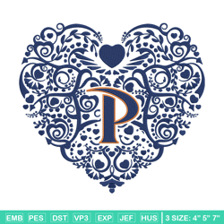 Pepperdine heart embroidery design, NCAA embroidery, Sport embroidery, Embroidery design, Logo sport embroidery