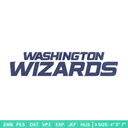 Washington Wizards logo embroidery design, NBA embroidery, Sport embroidery,Embroidery design , Logo sport embroidery