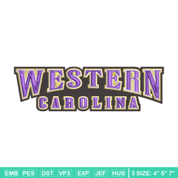 Western Carolina logo embroidery design, NCAA embroidery, Sport embroidery, Embroidery design ,Logo sport embroidery.