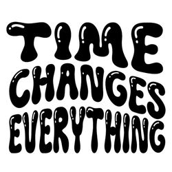 Affirmation PNG, Inspirational Quote, Mindset Transformation Design, Time Changes Everything.