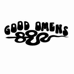 Good Omens SVG PNG, Good Omens Serpent - Mystical Snake Typography Design, Snake Art, Mystical Design, Occult Fashion