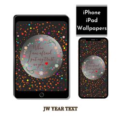 iPhone wallpaper, iPad wallpaper, Smartphone background,  JW wallpaper, jw gift idea, Faith-inspired digital art