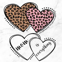 Mama Leopard Heart SVG, best mom ever svg, Blessed Mom svg, Mom Shirt svg, Mom Life png, Mother's Day svg, Mom svgsvg,