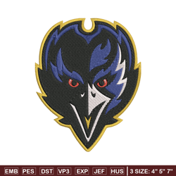 Baltimore Ravens embroidery design, Baltimore Ravens embroidery, NFL embroidery, sport embroidery, embroidery design.