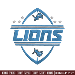 Detroit Lions embroidery design, Detroit Lions embroidery, NFL embroidery, logo sport embroidery, embroidery design.