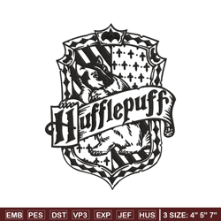 Hufflepuff Embroidery Design, logo Embroidery, Embroidery File, logo shirt, Embroidery design, Digital download.