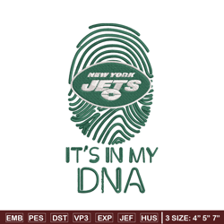 It's In My Dna New York Jets embroidery design, Jets embroidery, NFL embroidery, sport embroidery, embroidery design.