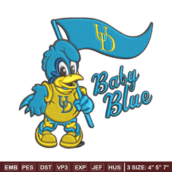 Delaware Blue Hens Mascot embroidery design, NCAA embroidery, Sport embroidery, Embroidery design,Logo sport embroidery