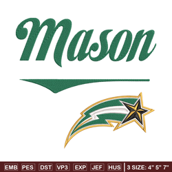 George Mason Logo embroidery design, NCAA embroidery, Sport embroidery,Logo sport embroidery,Embroidery design