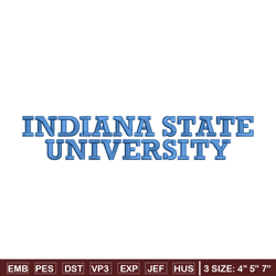 Indiana State logo embroidery design,NCAA embroidery,Sport embroidery,logo sport embroidery,Embroidery design