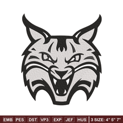 Quinnipiac Bobcats logo embroidery design, Sport embroidery, logo sport embroidery,Embroidery design, NCAA embroidery