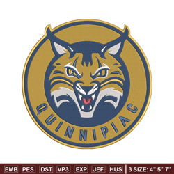 Quinnipiac University logo embroidery design, NCAA embroidery,Sport embroidery,Logo sport embroidery, Embroidery design