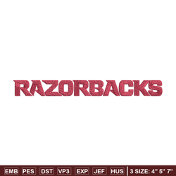 Razorbacks Logo embroidery design, Logo embroidery, Sport embroidery, logo sport embroidery, Embroidery design