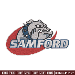 Samford Bulldogs logo embroidery design,NCAA embroidery, Sport embroidery,logo sport embroidery,Embroidery design