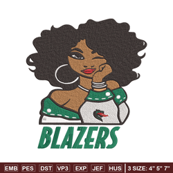 UAB Blazers girl embroidery design, NCAA embroidery, Embroidery design,Logo sport embroidery,Sport embroidery