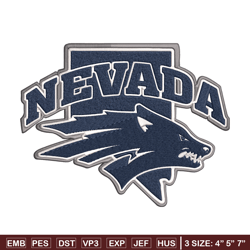 University of Nevada logo embroidery design, NCAA embroidery, Embroidery design, Logo sport embroidery, Sport embroidery