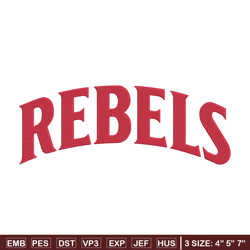 UNLV Rebels logo embroidery design, NCAA embroidery,Sport embroidery, Logo sport embroidery, Embroidery design.