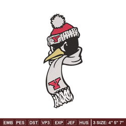 Youngstown State mascot embroidery design, NCAA embroidery,Sport embroidery,logo sport embroidery,Embroidery design