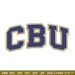 California Baptist logo embroidery design, NCAA embroidery, Sport embroidery, logo sport embroidery, Embroidery design.