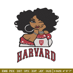 Harvard University girl embroidery design, NCAA embroidery, Embroidery design, Logo sport embroidery,Sport embroidery