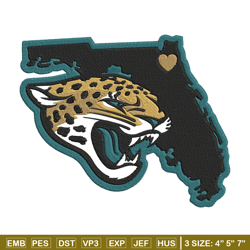 Jacksonville Jaguars Patch embroidery design, Jacksonville Jaguars embroidery, NFL embroidery, logo sport embroidery.