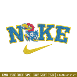 Kansas Jayhawks embroidery design, NCAA embroidery, Nike design, Embroidery file, Embroidery shirt, Digital download