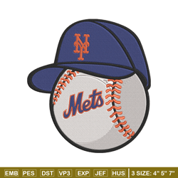 New York Mets baseball embroidery design, NCAA embroidery, Sport embroidery,Embroidery design,Logo sport embroidery